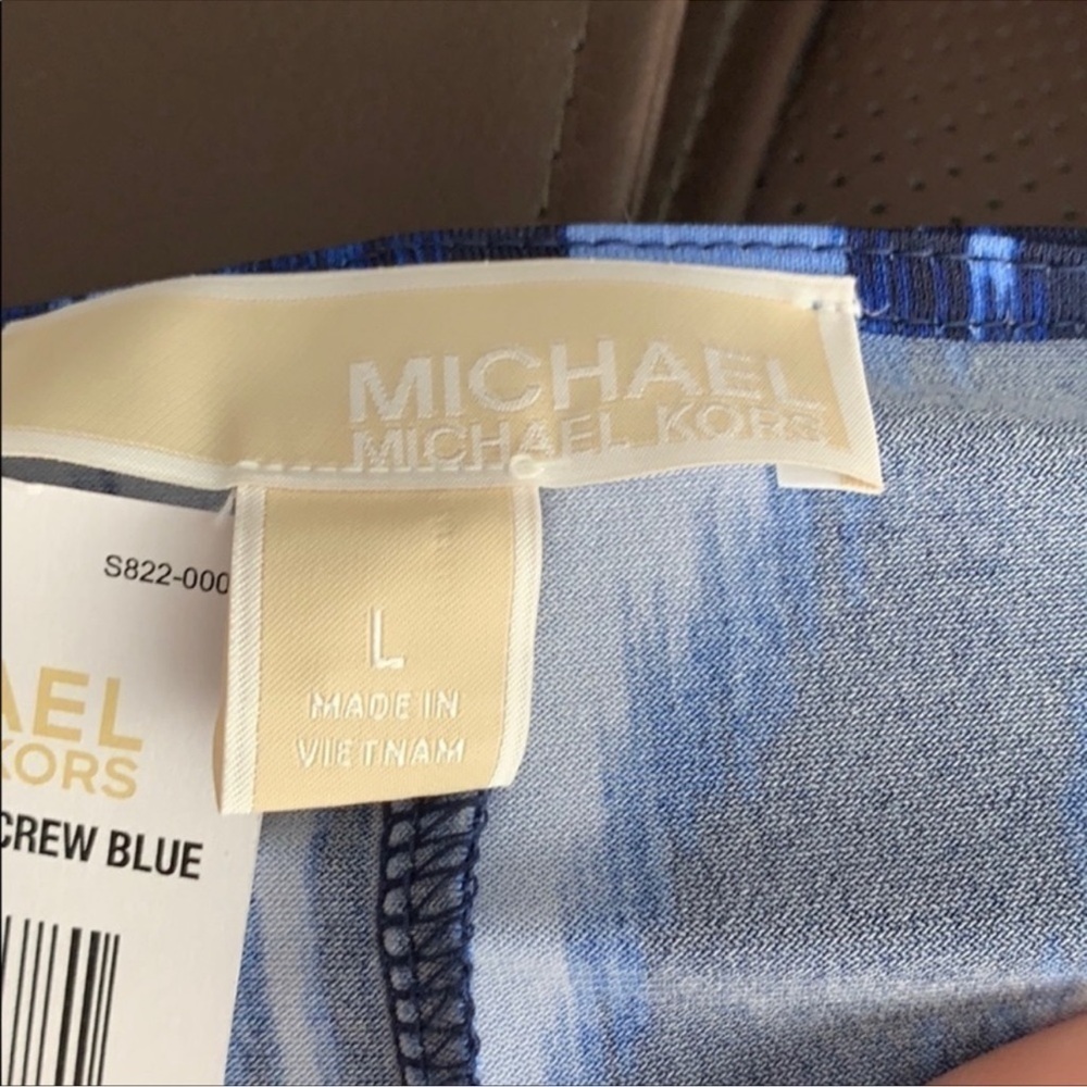Michael Kors Blue and Black Tunic Top final markdown - Picture 4 of 5